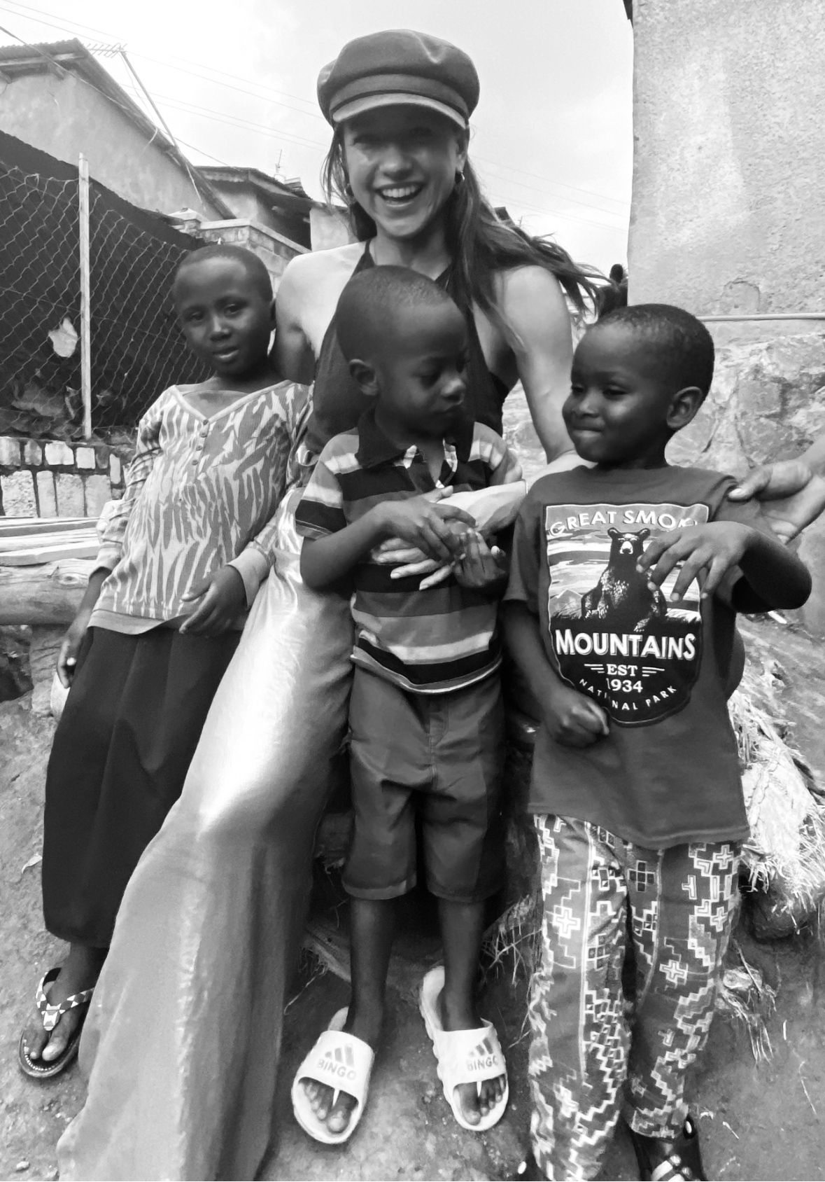 Juliette in Tanzania bij Unity for Albinism