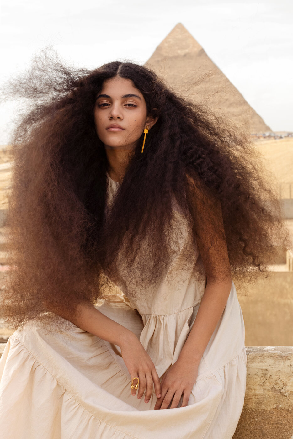Look de peluquería editorial creado durante Unlock Your Creativity