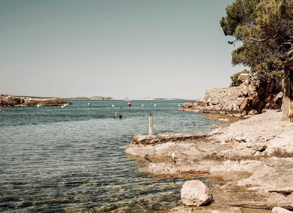 The coast of Ibiza