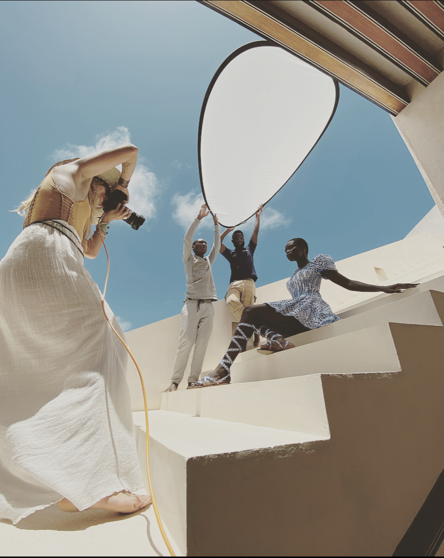 Behind the scenes, JDO editorial shoot op buitenlocatie